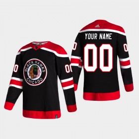 Chicago Blackhawks Custom 2020-21 Reverse Retro Authentic Shirt - Mannen